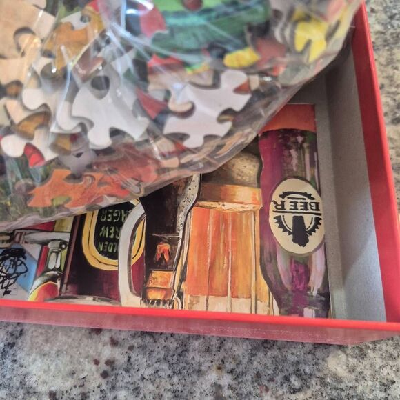 Lang, Crafted Brews 1000 Piece Puzzle by Gregory Gorham, Linen Embossed, NEW - Picture 11 of 11